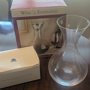 Wine Enthusiast 3 Pieces Decanting Set New Open Box